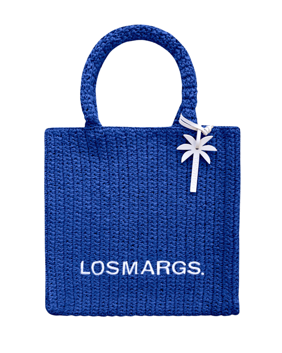 ISOLA STRAW TOTE COBALT