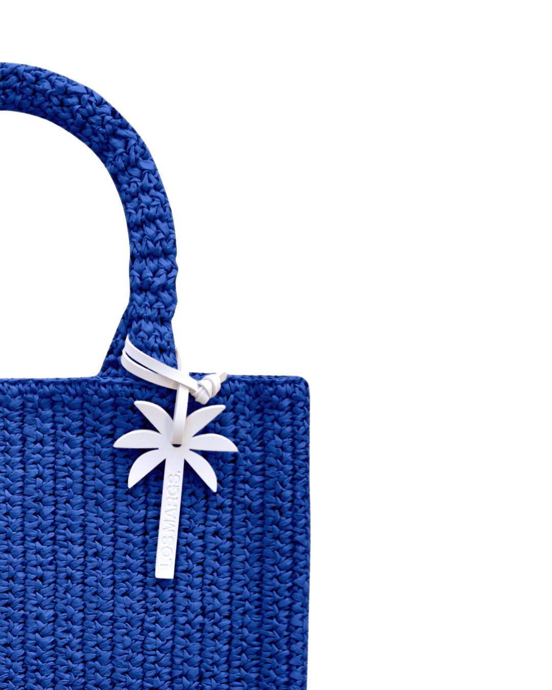 ISOLA STRAW TOTE COBALT