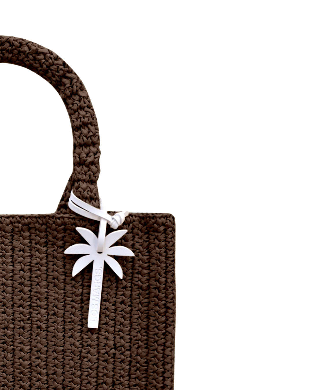 ISOLA STRAW TOTE CHOCOLATE