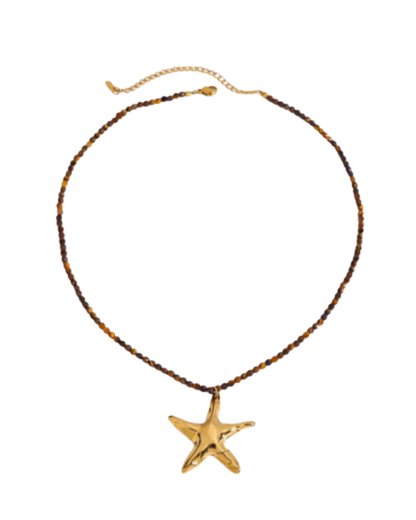 Coconut Sky Beaded Necklace