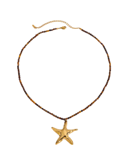 Coconut Sky Beaded Necklace
